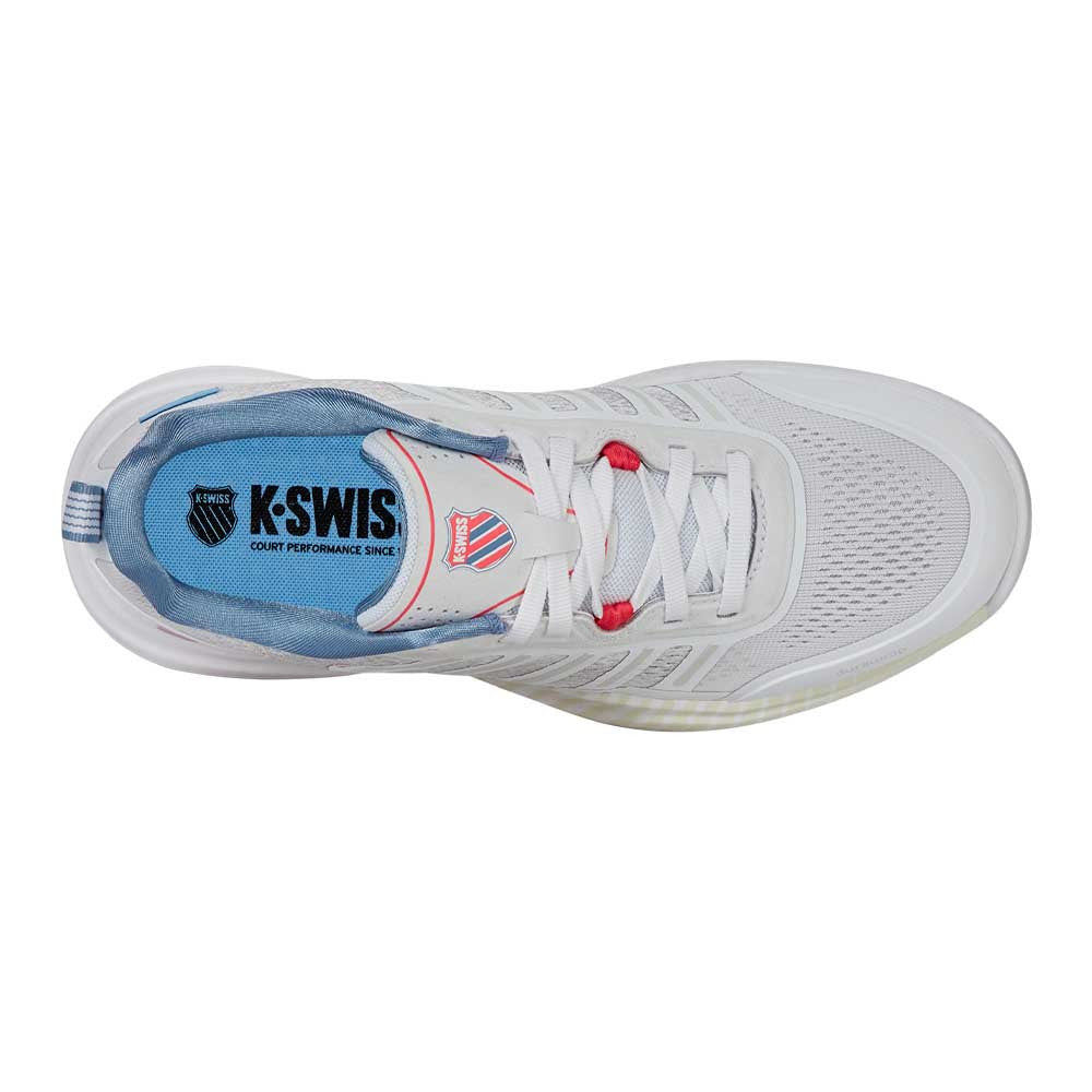 Pickleball K-Swiss Ultra Court Shoe White/Faded Denim/Dubarry