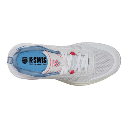 Pickleball K-Swiss Ultra Court Shoe White/Faded Denim/Dubarry