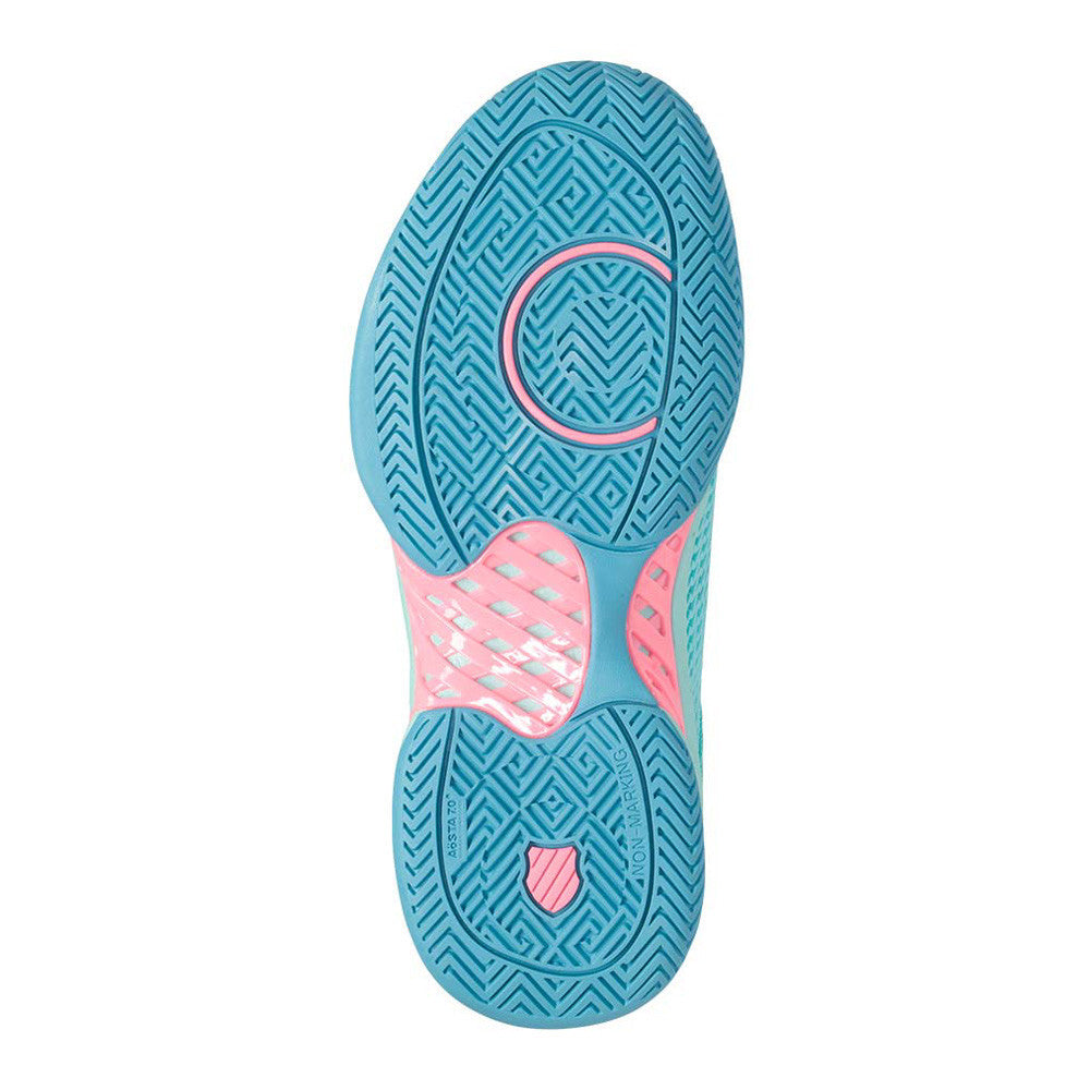 Pickleball K-Swiss  Express Light Pickleball Shoes Asphalt/Steel Gray/Peach