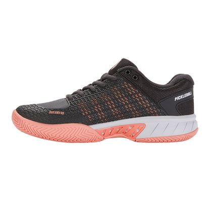 Pickleball K-Swiss  Express Light Pickleball Shoes Asphalt/Steel Gray/Peach