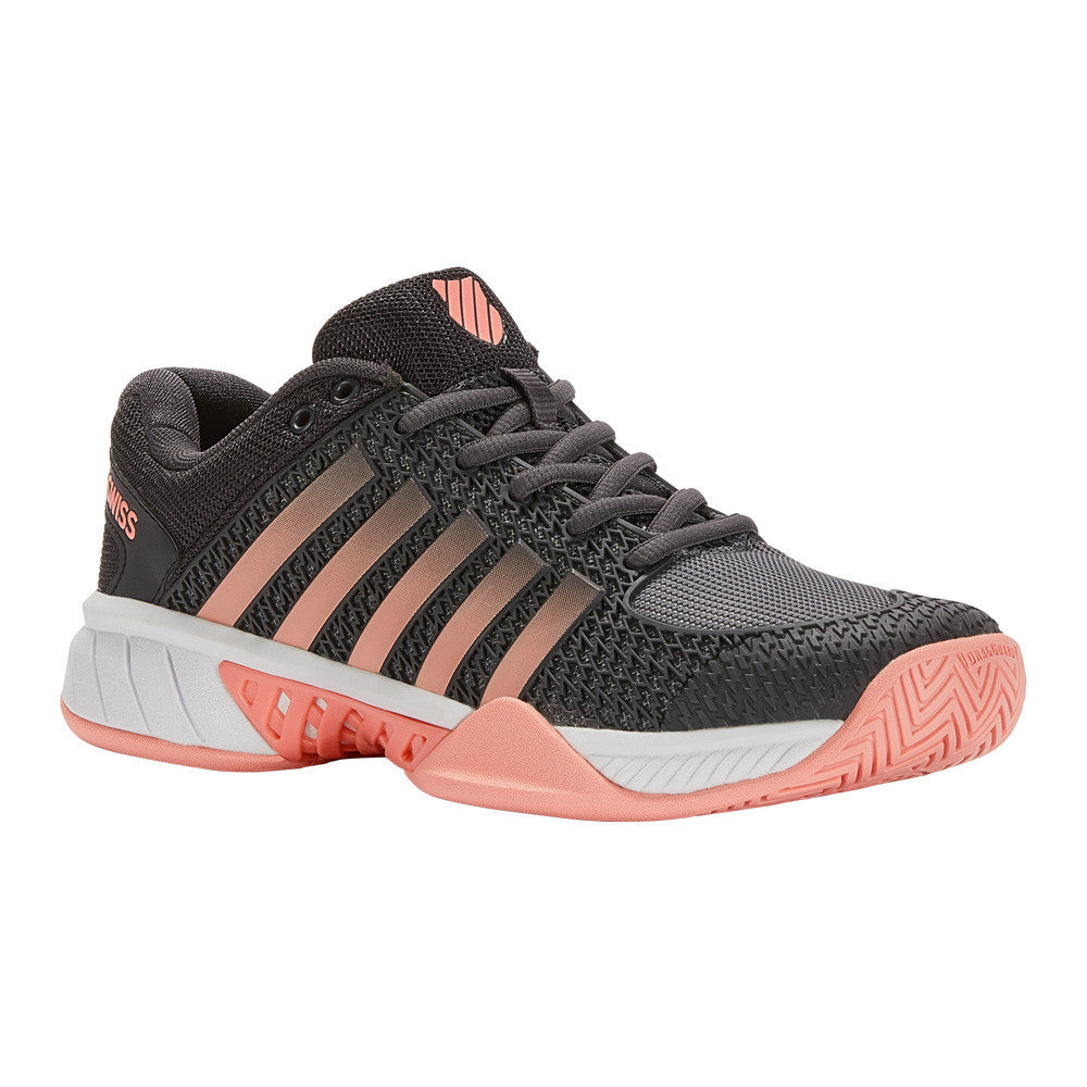 Pickleball K-Swiss  Express Light Pickleball Shoes Asphalt/Steel Gray/Peach