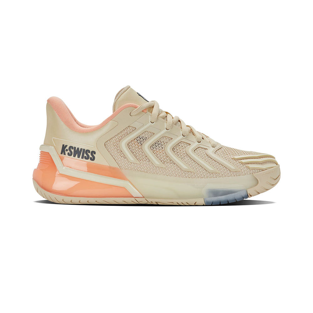 Pickleball K-Swiss Ultra Shot 4 Pickleball Shoe - Whitecap Gray/Peach Parfait/Egret Whitecap Gray/Peach Parfait/Egret