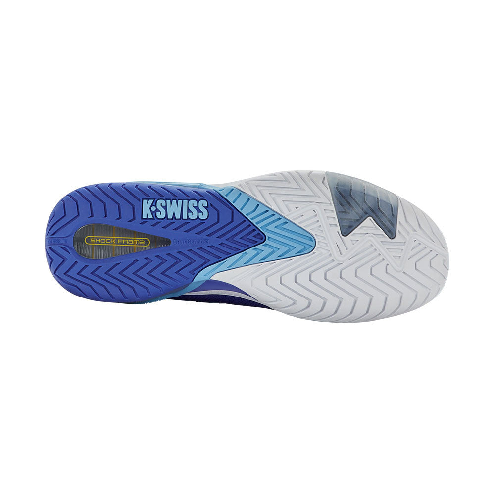 Pickleball K-Swiss K-Frame Pickleball Shoe - White/Dazzling Blue White/Dazzling Blue/Baltic Sea