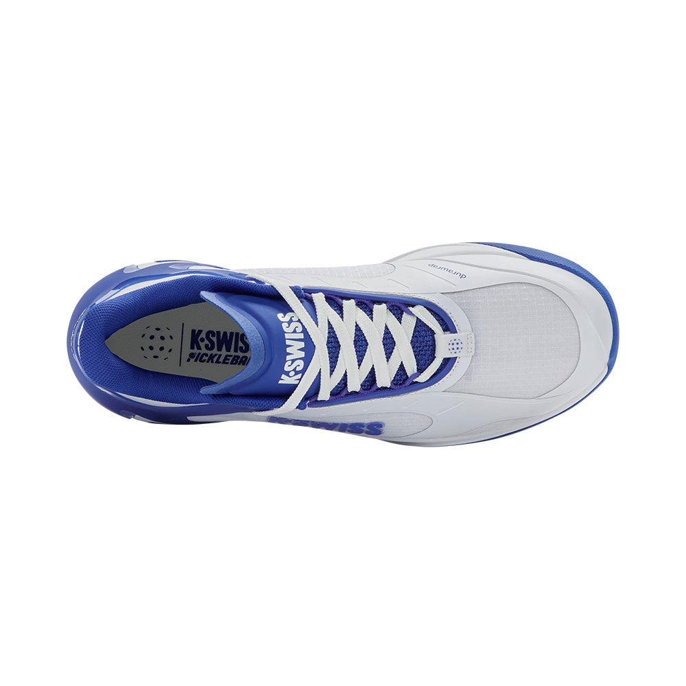 Pickleball K-Swiss K-Frame Pickleball Shoe - White/Dazzling Blue