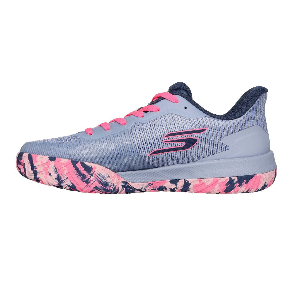 Pickleball Skechers Viper Court Pro 2.0 Gray/Lavender  Shoe Lime/Lavender