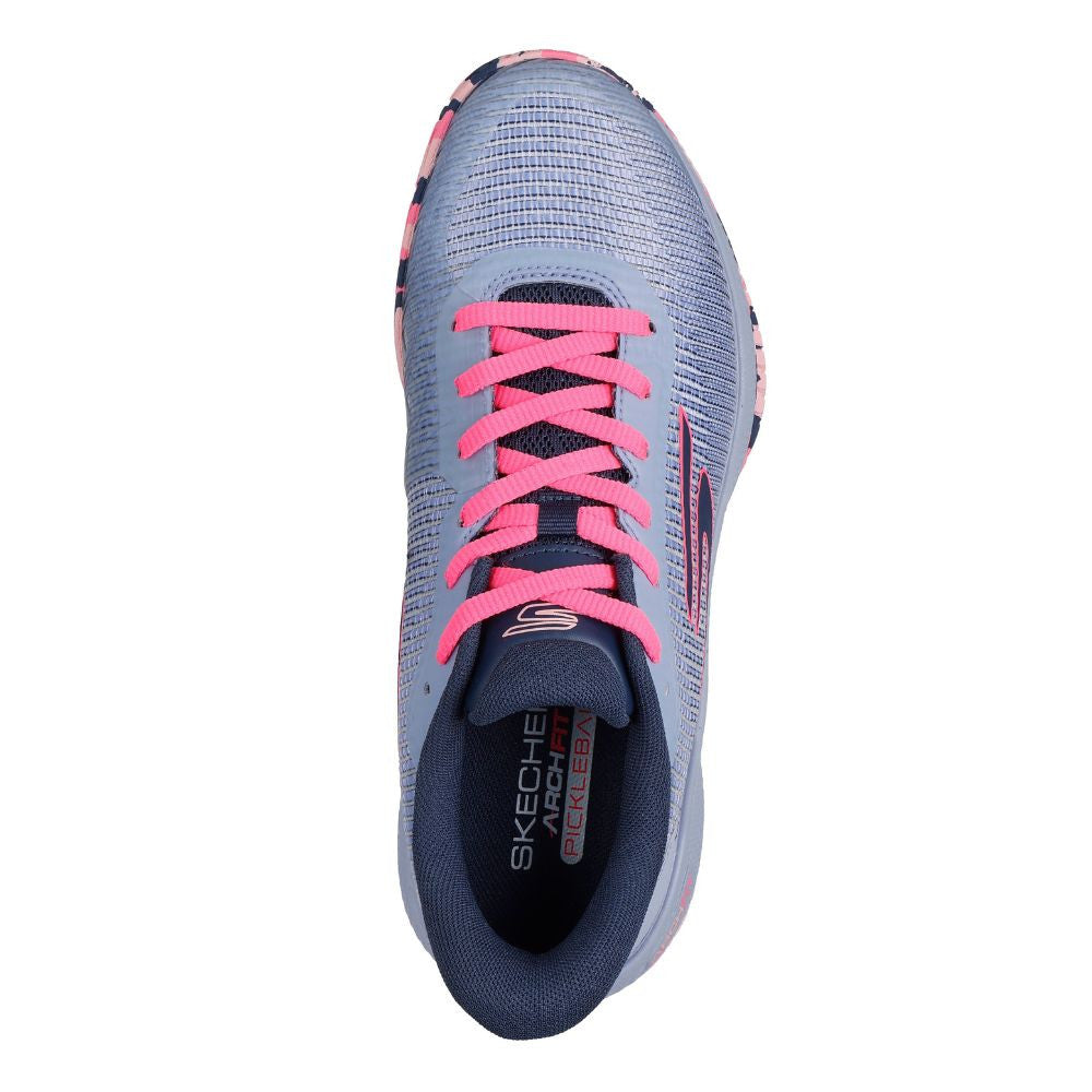 Pickleball Skechers Viper Court Pro 2.0 Gray/Lavender  Shoe Lime/Lavender