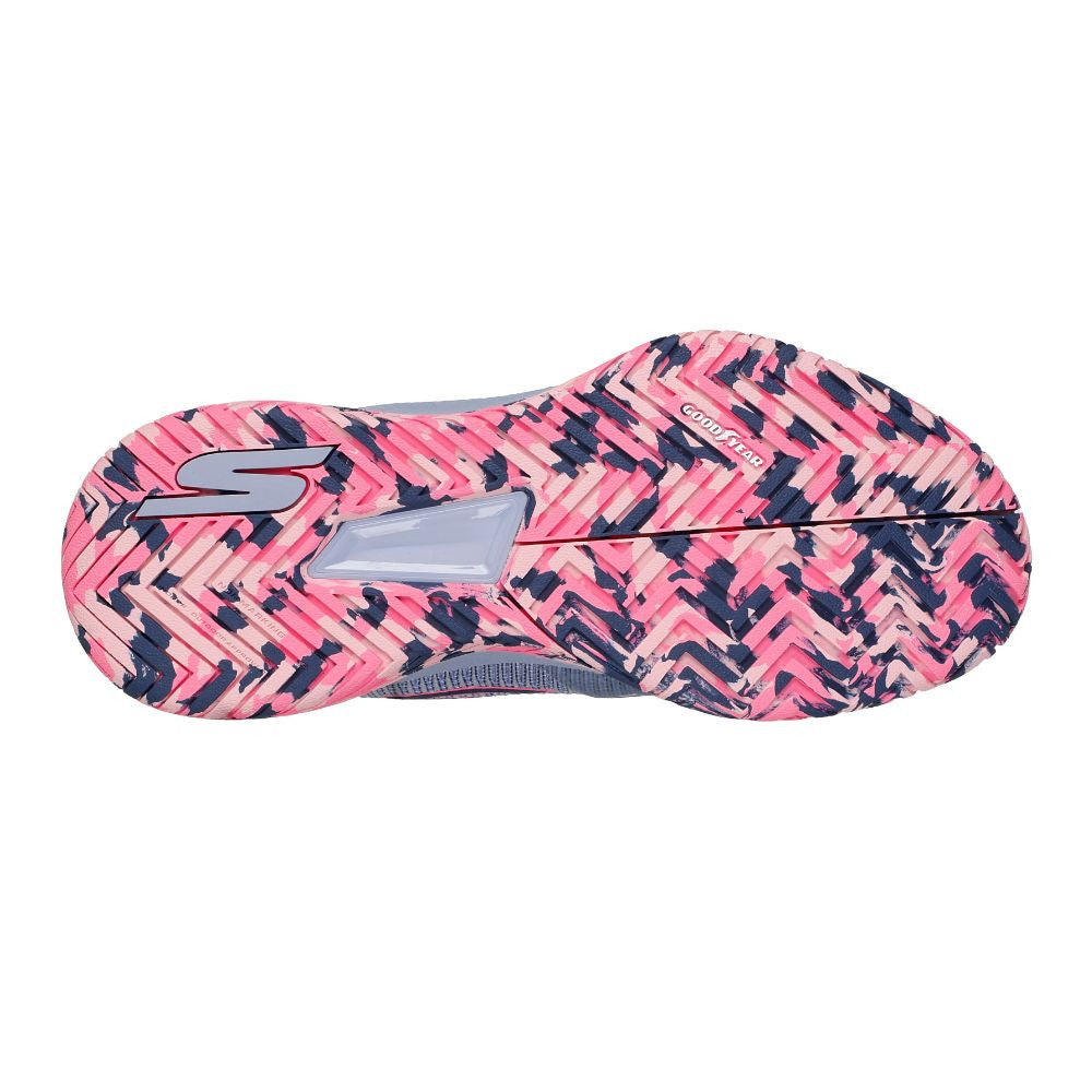 Pickleball Skechers Viper Court Pro 2.0 Gray/Lavender  Shoe Lime/Lavender