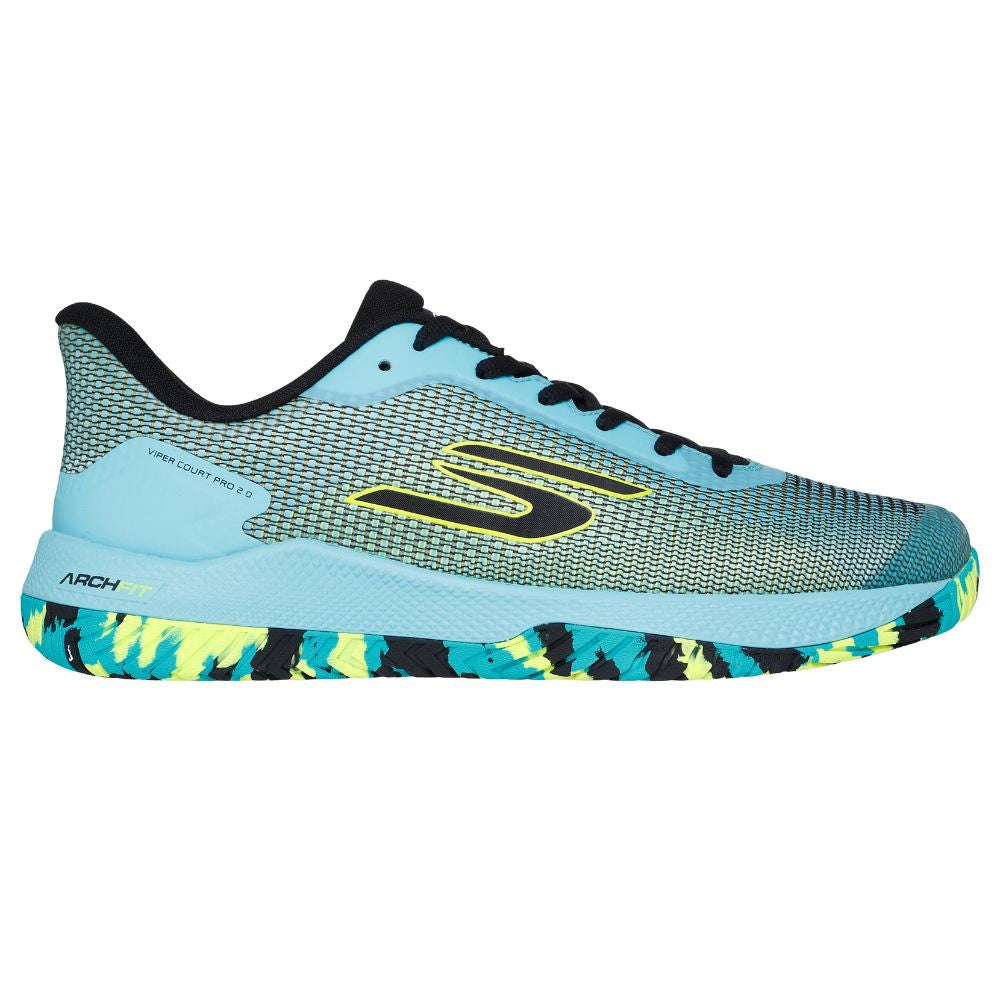 Pickleball Skechers Viper Court Pro 2.0 Aqua/Multicolor  Shoe Aqua/Multi