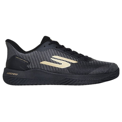 Pickleball Skechers Viper Court Pro 2.0 Black/Gold  Shoe Black/Gold