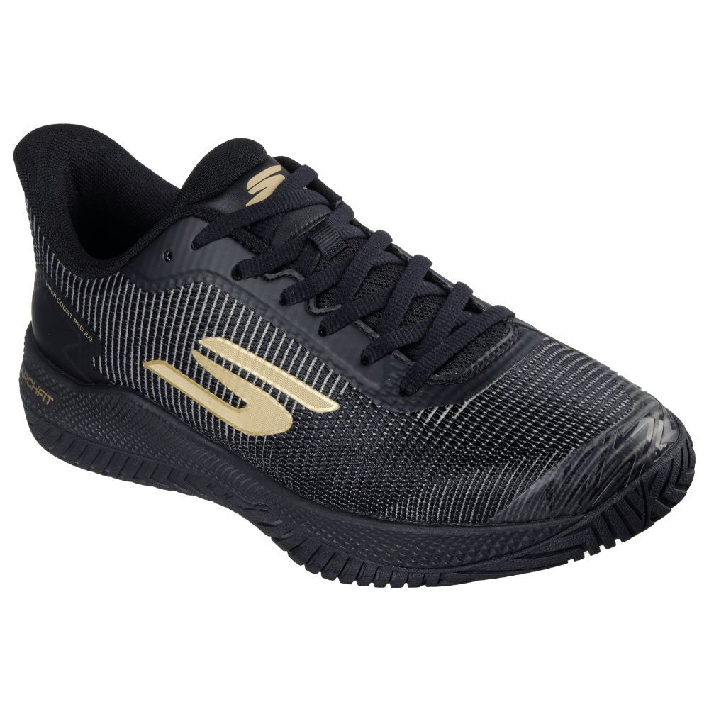 Pickleball Skechers Viper Court Pro 2.0 Black/Gold  Shoe Black/Gold
