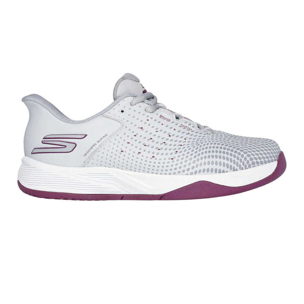 Pickleball Skechers Viper Court Reload  Pickleball Shoe Gray/Purple