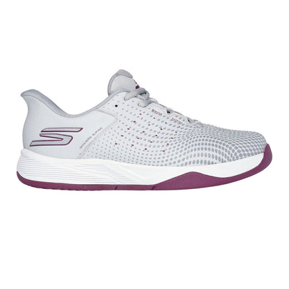 Pickleball Skechers Viper Court Reload  Pickleball Shoe Gray/Purple