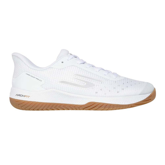 Pickleball Skechers Viper Court Pro Wide Shoe -White/Black White