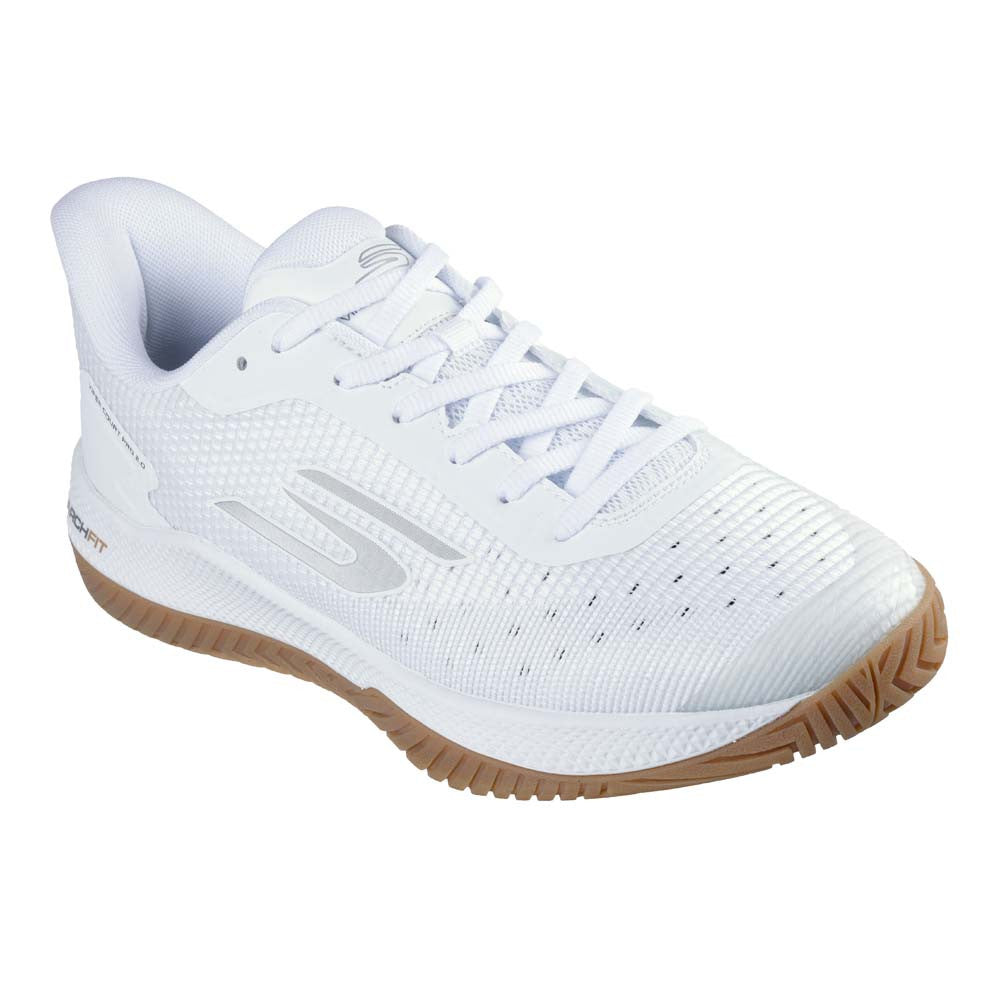 Pickleball Skechers Viper Court Pro Wide Shoe -White/Black White