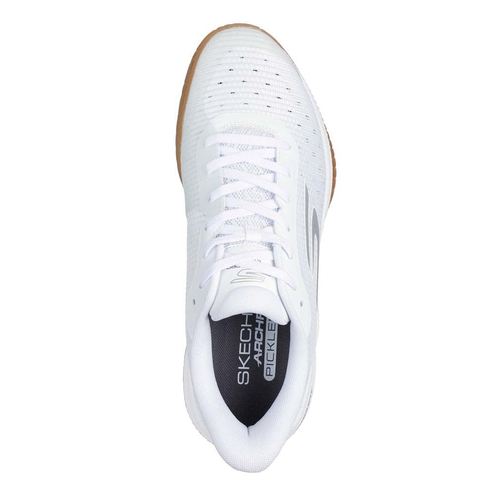 Pickleball Skechers Viper Court Pro Wide Shoe -White/Black White