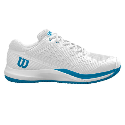 Pickleball Wilson Rush Pro Ace Pickleball Court Shoe for Men White/White/Atomic Blue