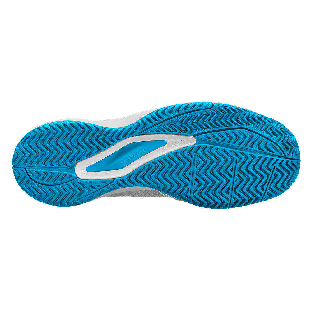 Pickleball Wilson Rush Pro Ace Pickleball Court Shoe for Men White/White/Atomic Blue