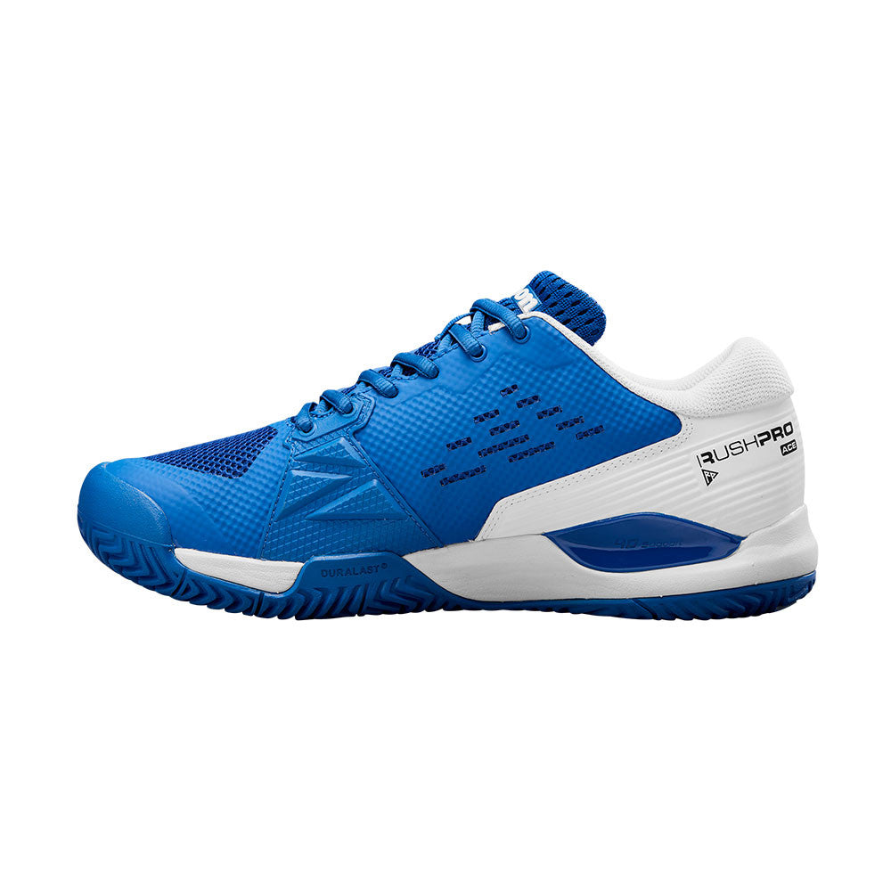 Pickleball Wilson Rush Pro Ace Pickleball Court Shoe for Men Deja Vu Blue/White/Black