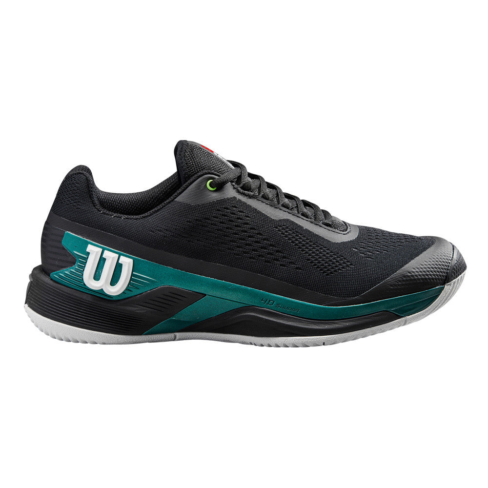 Pickleball Wilson Rush Pro 4.0 BLADE  Shoe Black/Black/Deep Teal