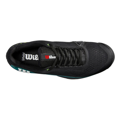 Pickleball Wilson Rush Pro 4.0 BLADE  Shoe Black/Black/Deep Teal