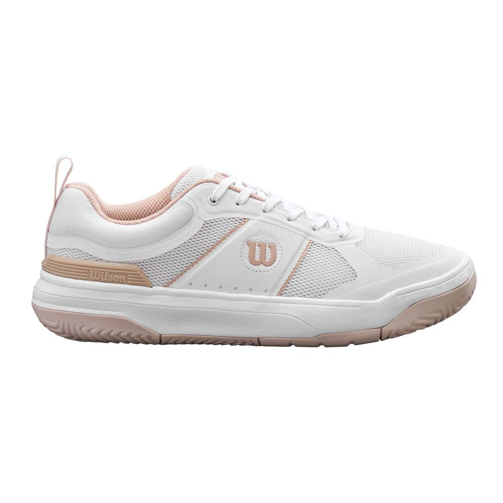 Pickleball Wilson Pickle Pro White/White/Cameo Rose  Pickleball Shoe White/White/Cameo Rose