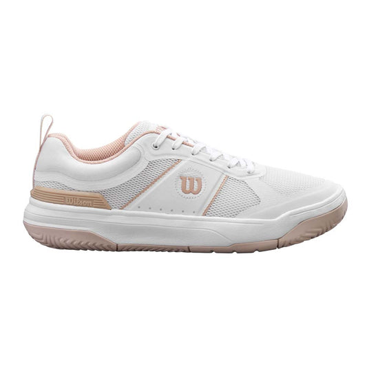 Pickleball Wilson Pickle Pro White/White/Cameo Rose  Pickleball Shoe White/White/Cameo Rose