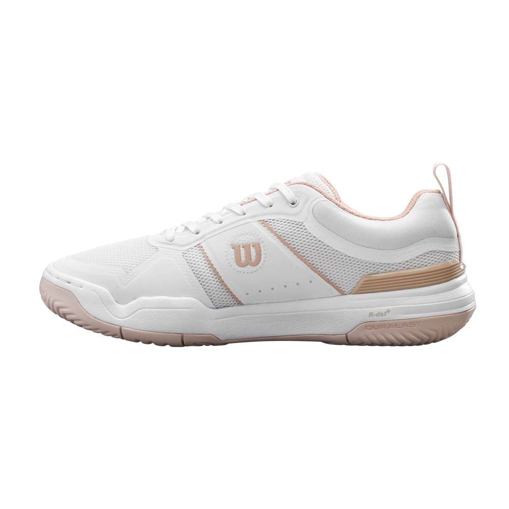 Pickleball Wilson Pickle Pro White/White/Cameo Rose  Pickleball Shoe White/White/Cameo Rose