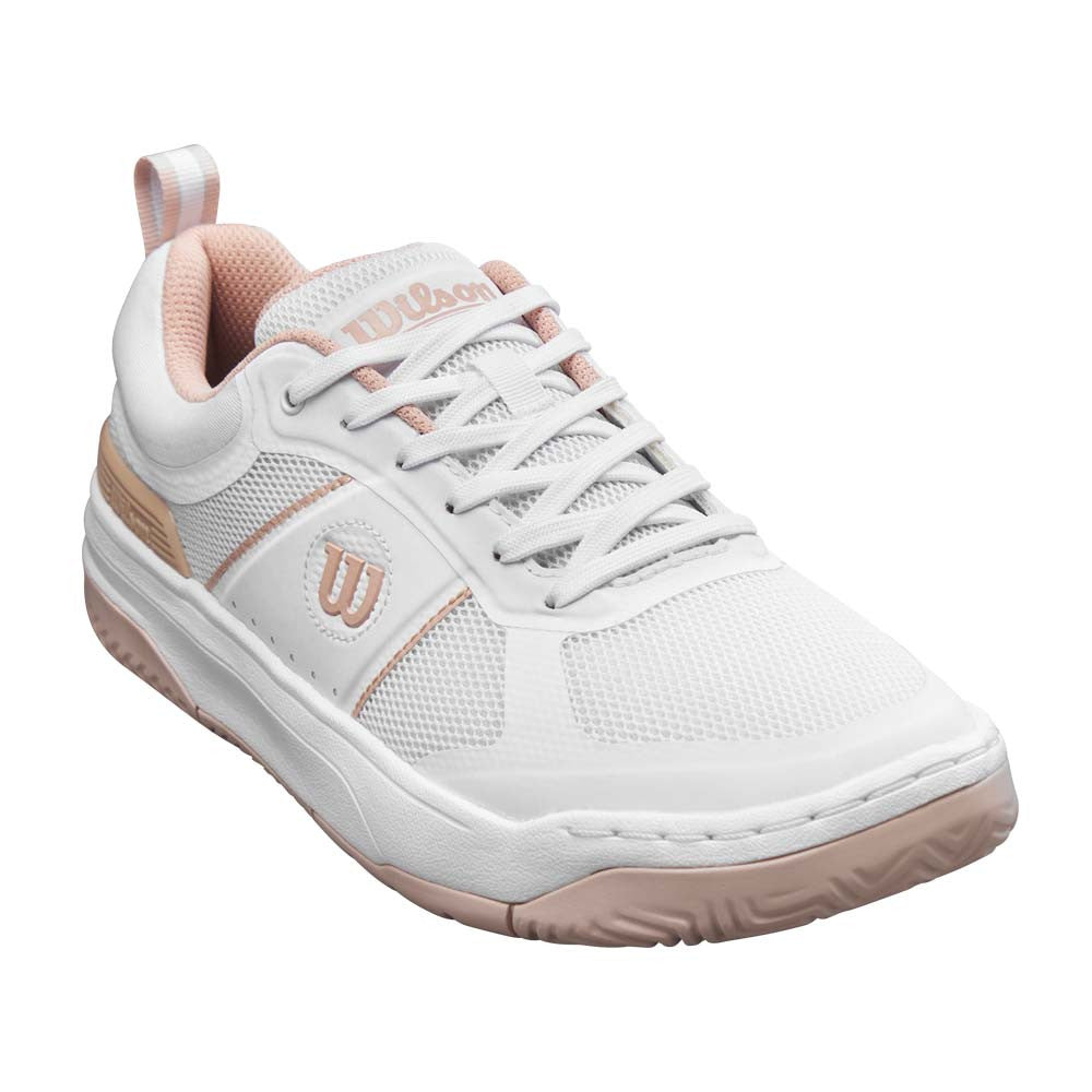 Pickleball Wilson Pickle Pro White/White/Cameo Rose  Pickleball Shoe White/White/Cameo Rose