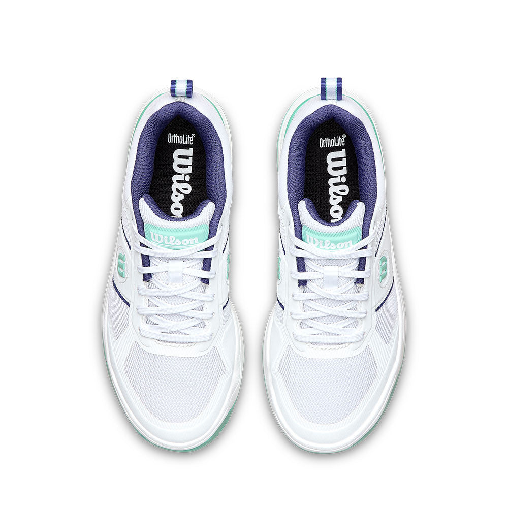 Pickleball Wilson Pickle Pro  Pickleball Shoe White/Bay/Skipper Blue