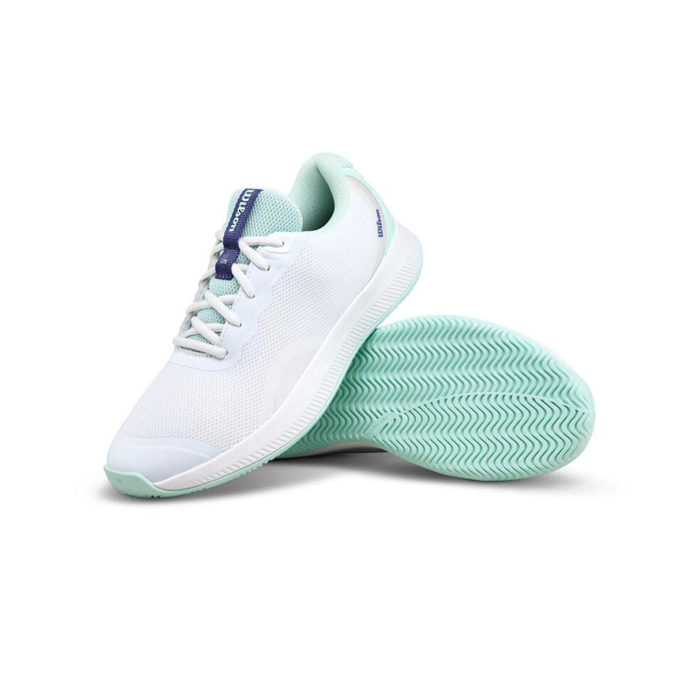 Pickleball Wilson Intrigue Pro Pickleball Court Shoe for Women White/Bay/Skipper Blue