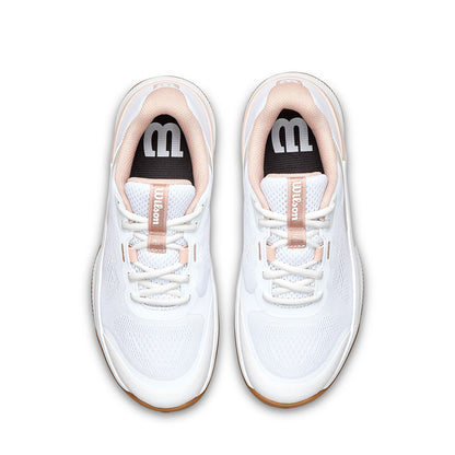 Pickleball Wilson Intrigue Pro Pickleball Court Shoe for Women White/Cameo Rose/Gum