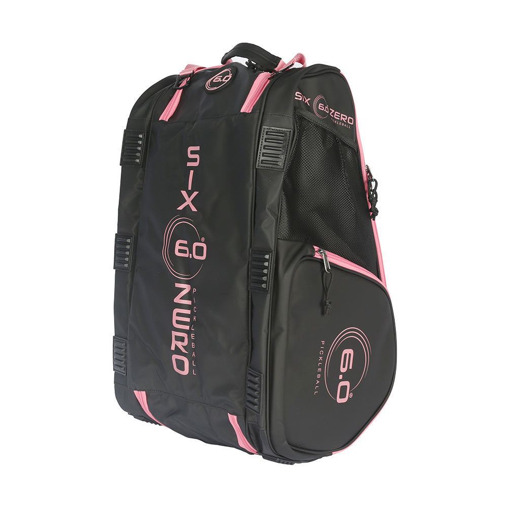 Pickleball Six Zero Pro Pickleball Tour Bag Black/Cherry Pink