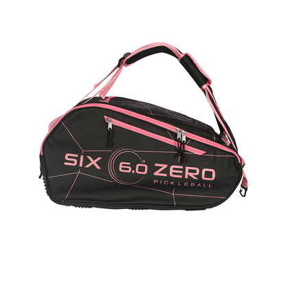 Pickleball Six Zero Pro Pickleball Tour Bag Black/Cherry Pink