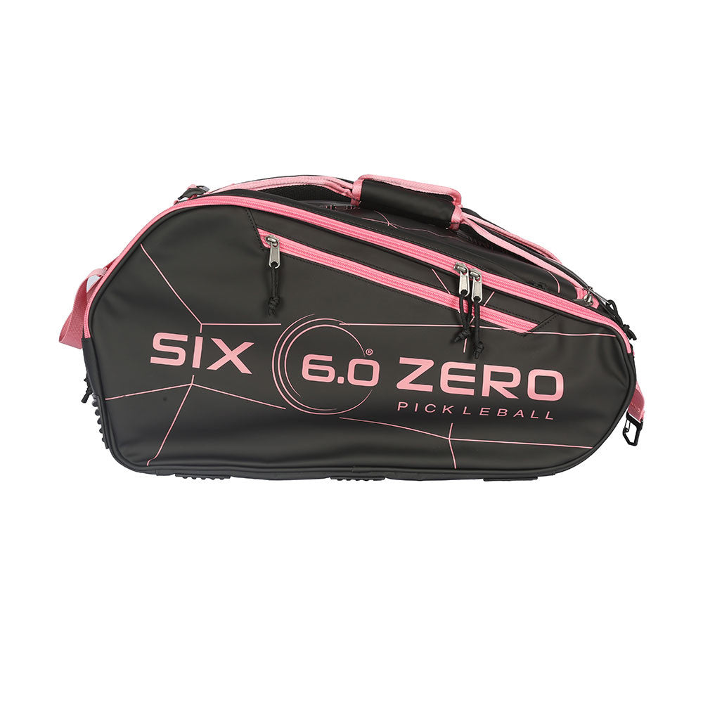 Pickleball Six Zero Pro Pickleball Tour Bag Black/Cherry Pink