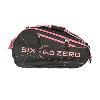 Pickleball Six Zero Pro Pickleball Tour Bag Black/Cherry Pink
