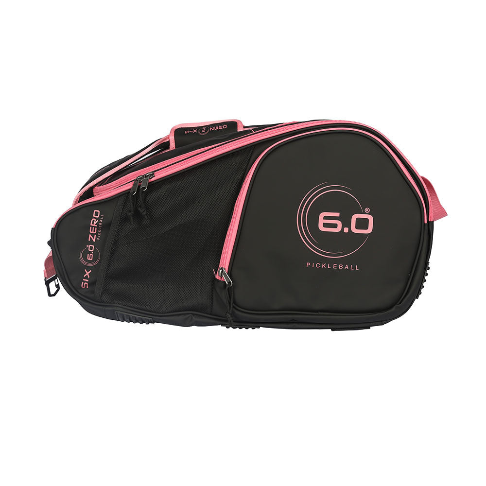 Pickleball Six Zero Pro Pickleball Tour Bag Black/Cherry Pink