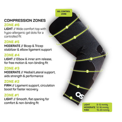 Pickleball OS1st AS6 Performance Arm Sleeve Black