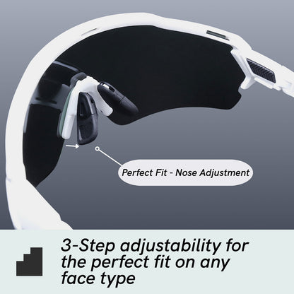 Pickleball Vantage Labs The Vue Photochome 2.0 Lens Pickleball Glasses Phantom Black