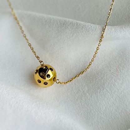 Pickleball The Dainty Dinker The Volley Pickleball Necklace 18k Gold