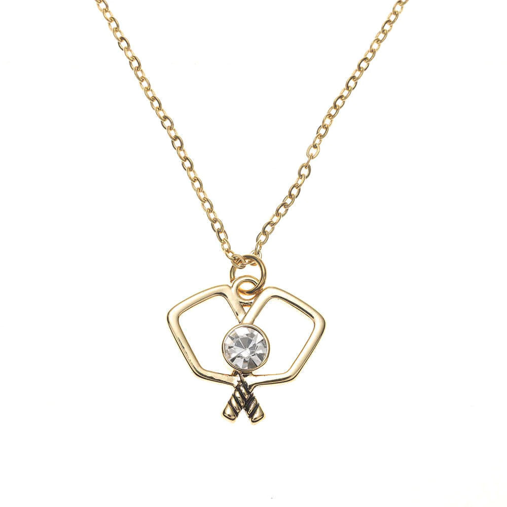 Pickleball Born to Rally Paddle Perfect Pickleball Pendant Necklace
