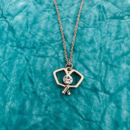 Pickleball Born to Rally Paddle Perfect Pickleball Pendant Necklace