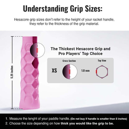 Pickleball Hesacore Pickleball Grip Pink