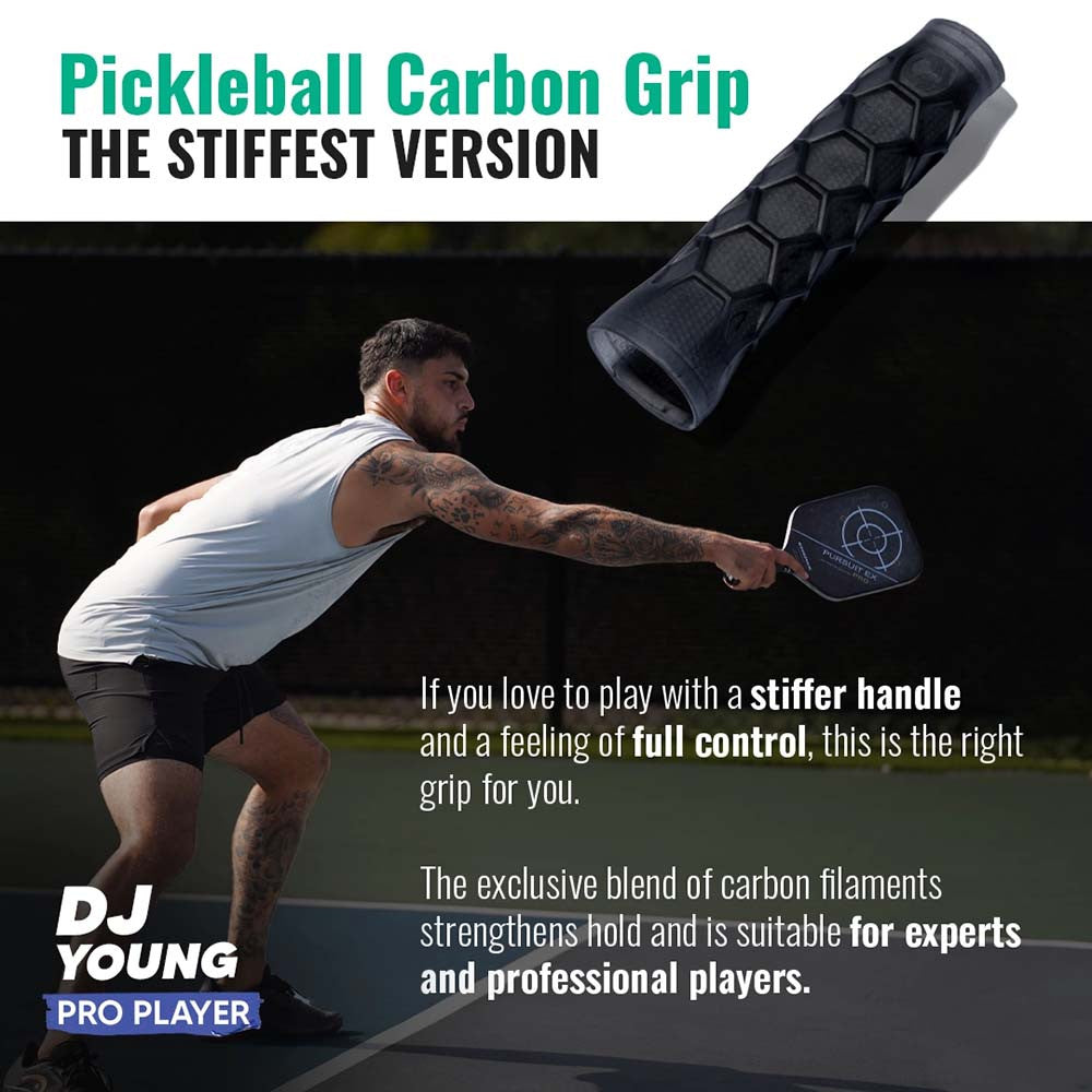 Pickleball Hesacore Pickleball Carbon Grip Charcoal