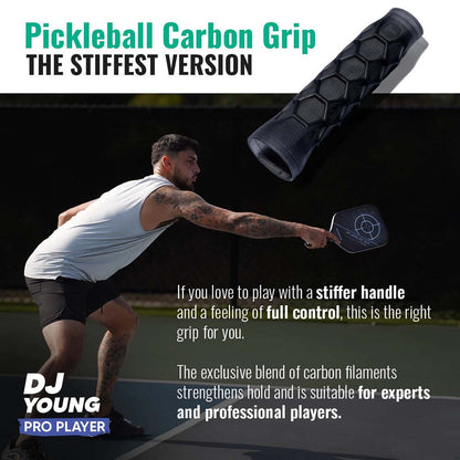 Pickleball Hesacore Pickleball Carbon Grip Charcoal
