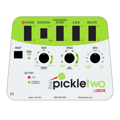 Pickleball The Pickle Two Ball Machine by Lobster