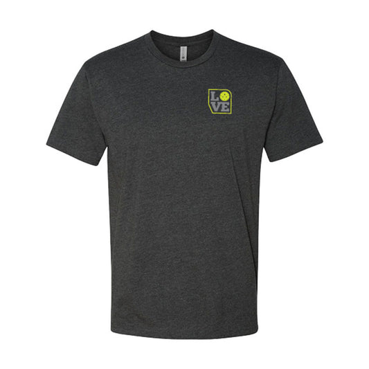 Pickleball ZER002 PB Love T-Shirt - Unisex Charcoal