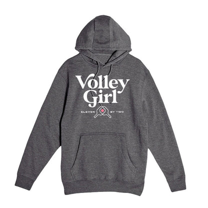 Pickleball ZER002 Volley Girl Hooded Sweatshirt - Unisex Charcoal