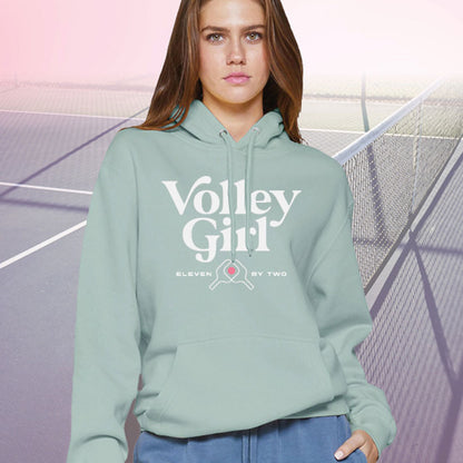 Pickleball ZER002 Volley Girl Hooded Sweatshirt - Unisex Charcoal