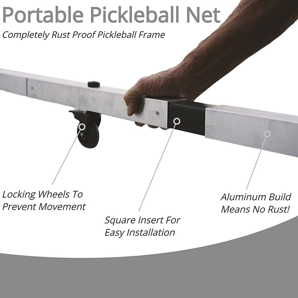 Pickleball Dominator Rolling Portable Pickleball Net
