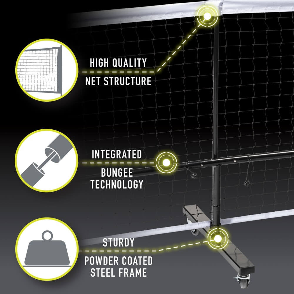 Pickleball Franklin Portable Pickleball Net System with Wheels